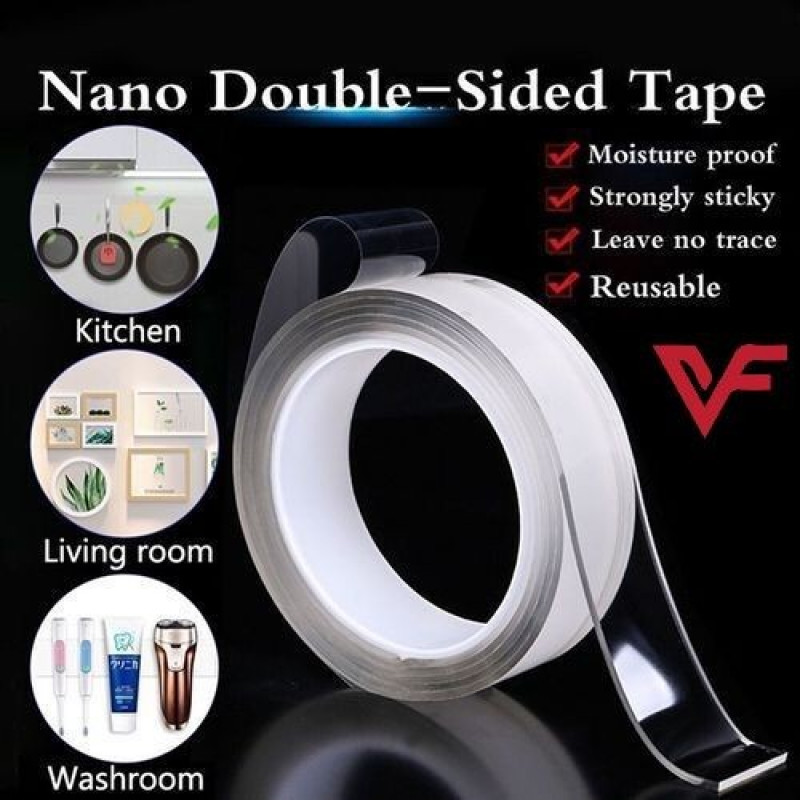 Double Side Magic Tape 3 Meter – ড্রিল ছাড়াই শক্তভাবে লাগান